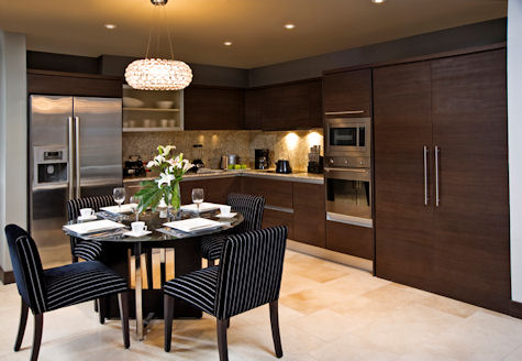 Trump Ocean Club, eat-in kitchen